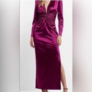 Express - Elegant Purple Women's Dress